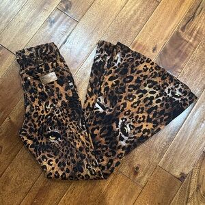 Wrangler Leopard Print Flare Jeans